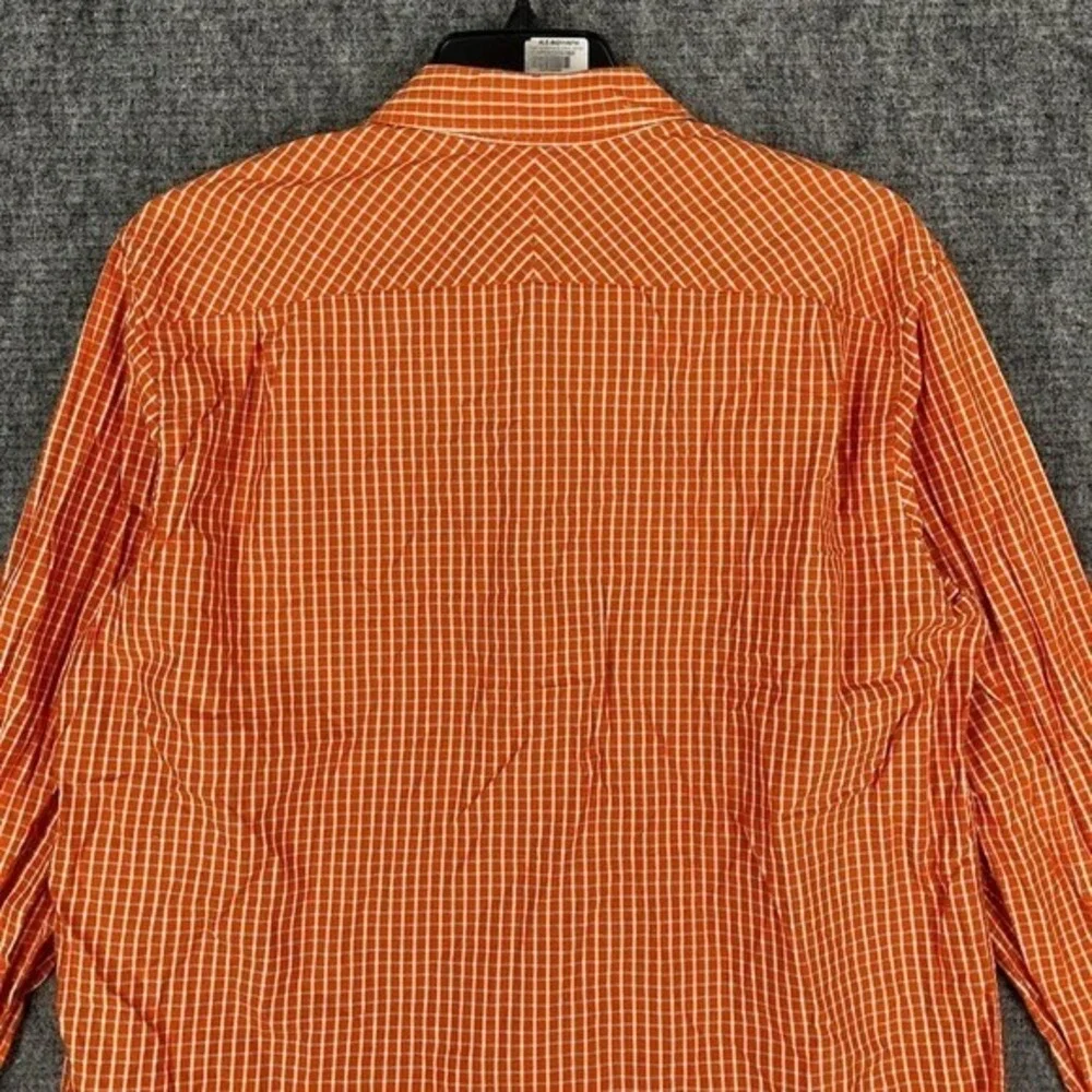 Banana Republic Relaxed Fit Shirt Mens Large Button Front Business Casual Orange